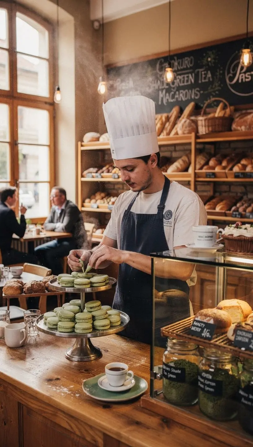 Friss zöld tea levelek, amelyek gyönyörűen csillognak a napfényben.
